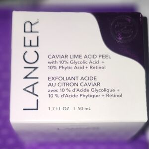 Lancer Caviar Lime Acid Peel - Elegant Purple and White